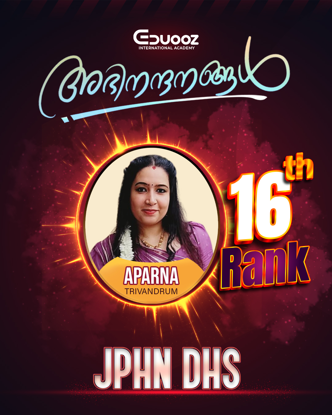 Rank holder portrait: 16 APARNA JPHN DHS.jpg